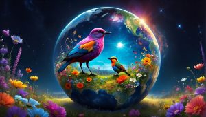 ai generated, bird, earth