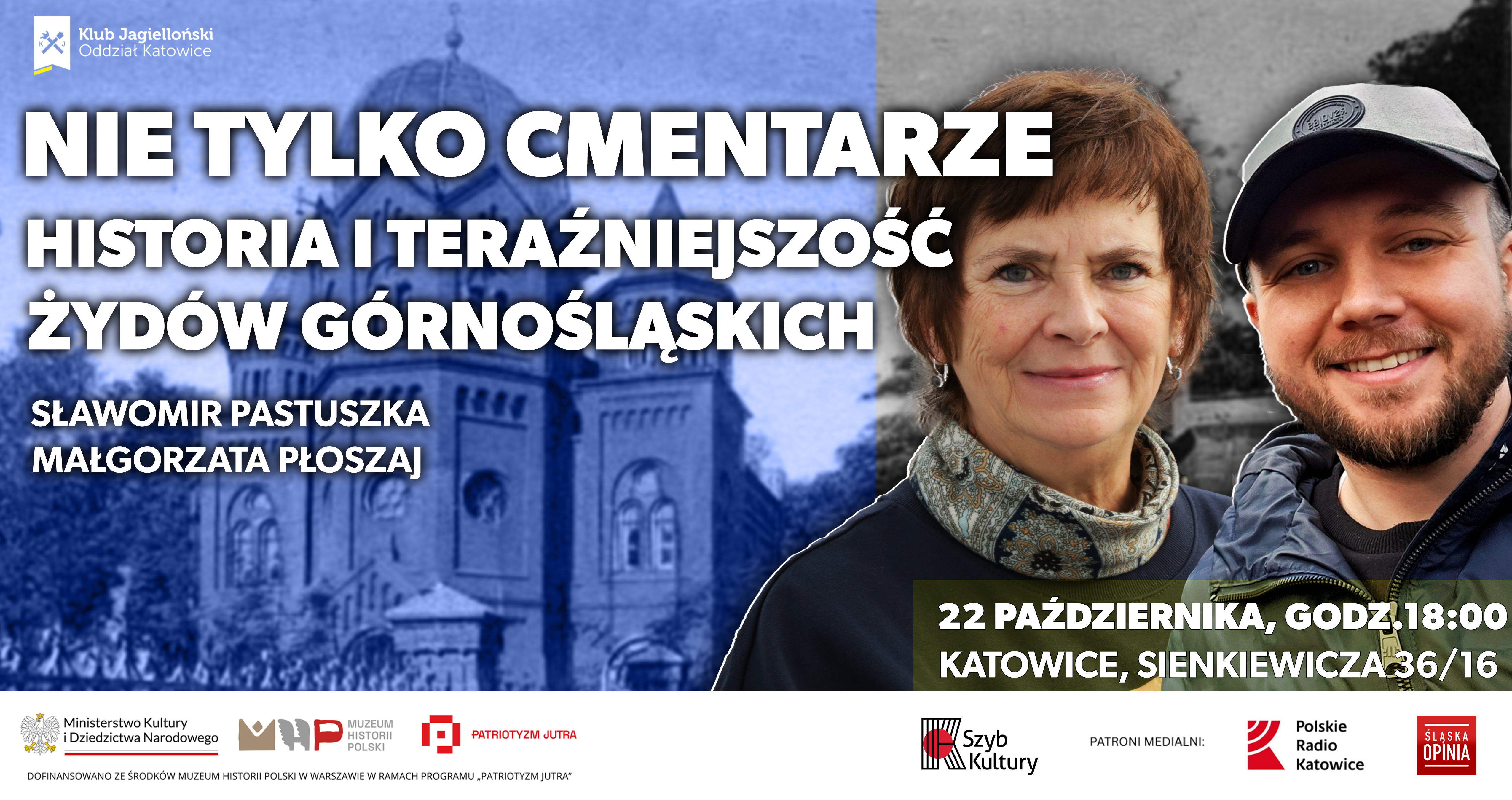 Spotkanie dyskusyjne „Nie tylko cmentarze. Historia i teraźniejszość Żydów górnośląskich” 
