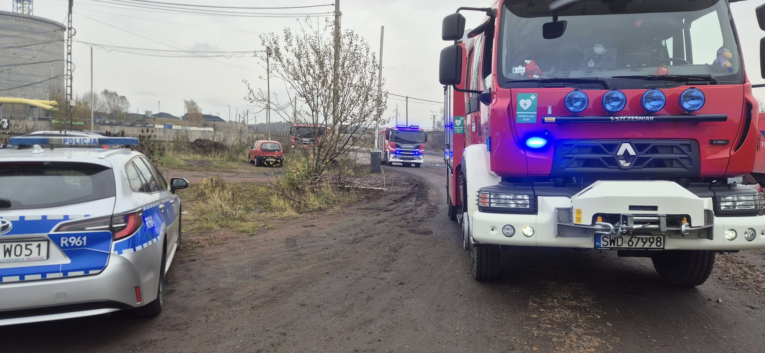 Na hałdzie kopalni „Marcel” w Radlinie doszło do osunięcia mas skalnych. Poparzony został pracownik firmy rekultywacyjnej